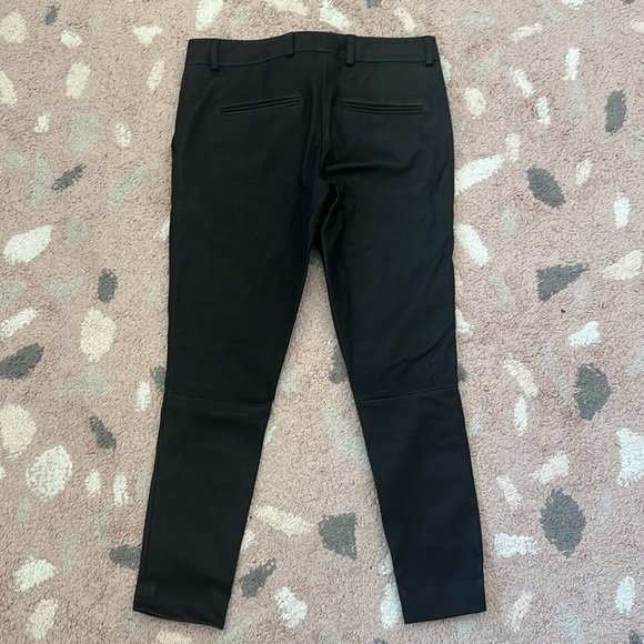 Olivia Sheed (formerly Hi Lo the label) leather stretch boyfriend trousers AUS 8 - Picture 3 of 6